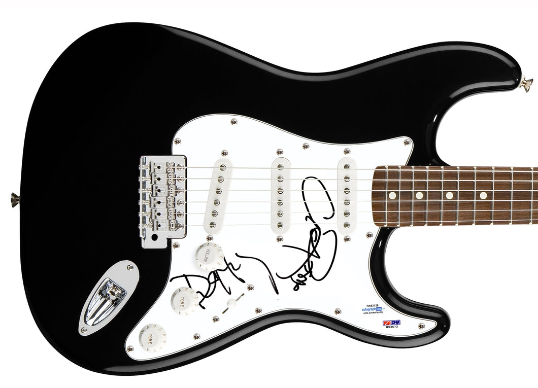 Los Lobos Autographed Signed Guitar