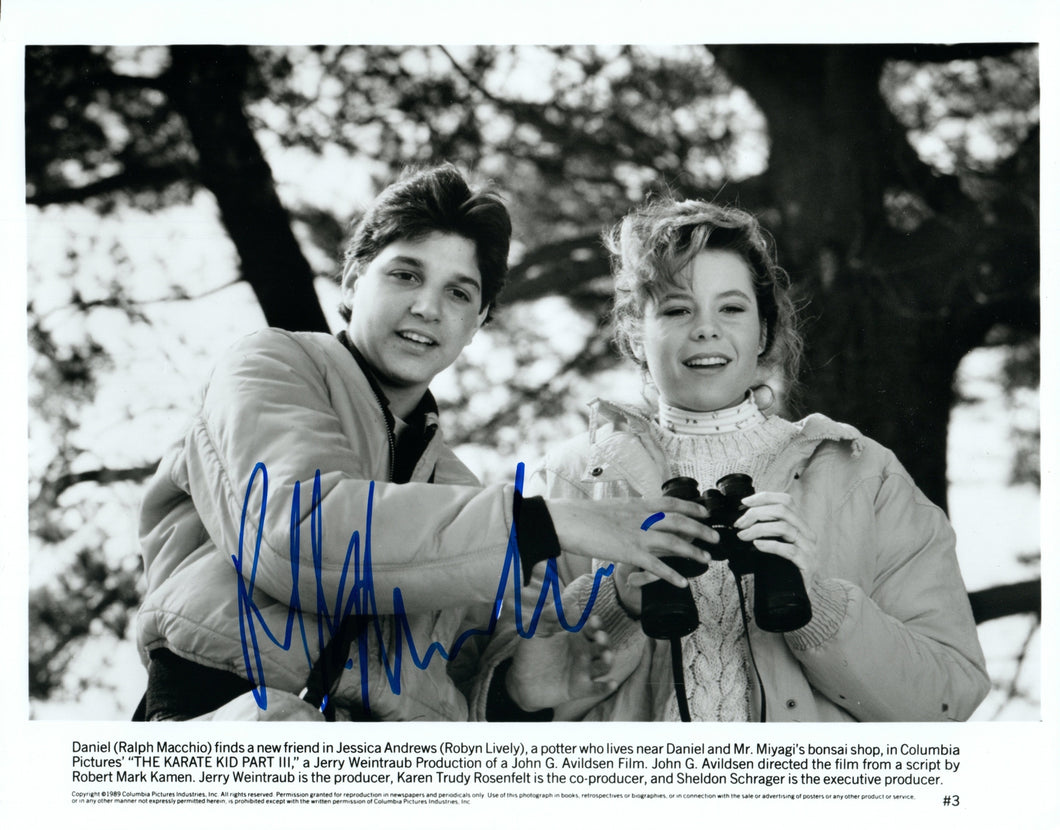 Karate Kid Ralph Macchio Autographed Signed 8x10 Photo Daniel