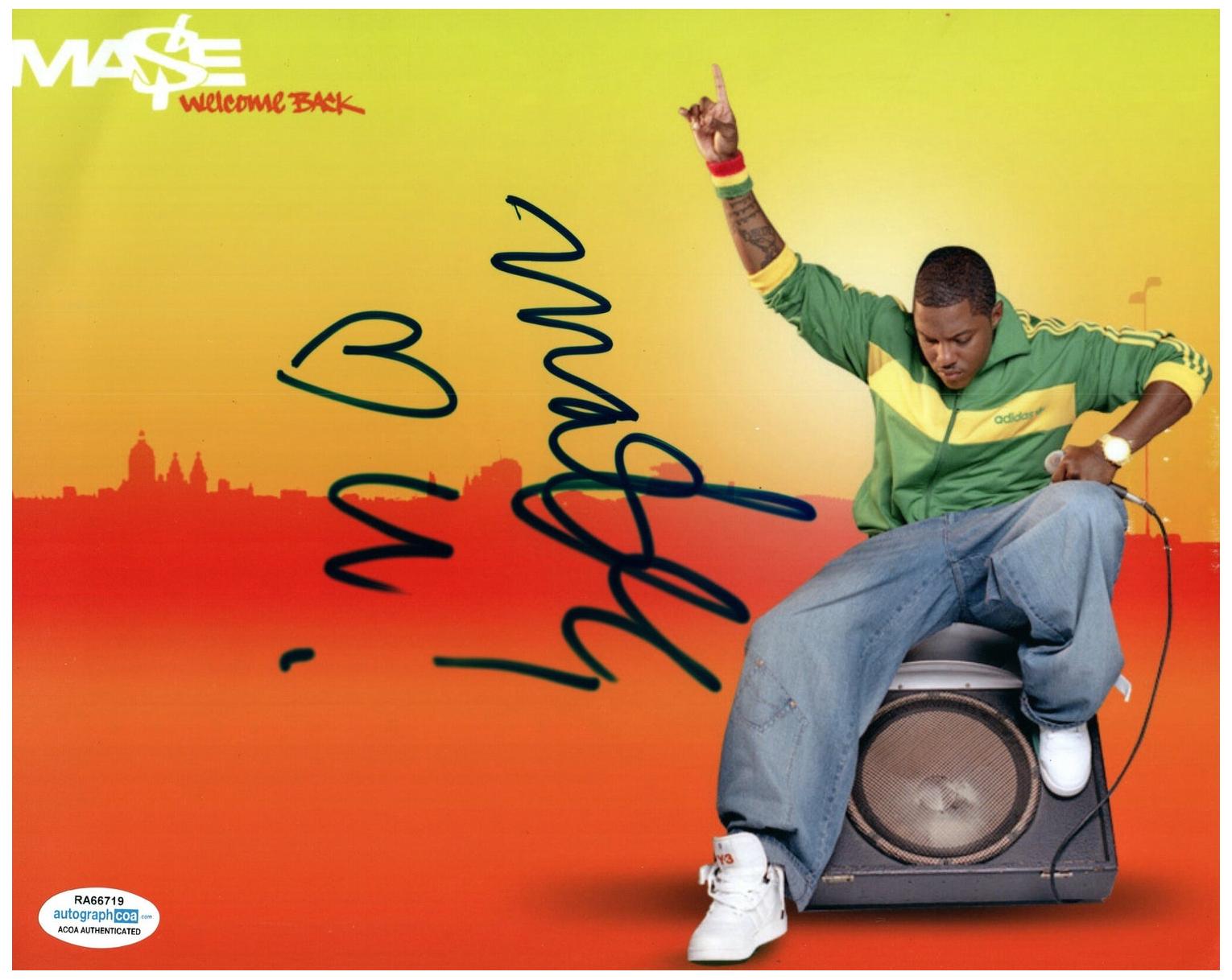 Mase Ma$e Autograph Autographed 8x10 Photo Rapper Bad Boy Records P. D ...