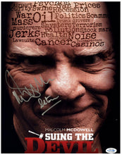 Load image into Gallery viewer, Malcolm McDowell Signed 11x14 Poster Photo Suing The Devil
