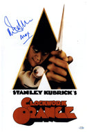 Clockwork Orange Malcolm McDowell Autograph Signed 12x18 Poster Photo