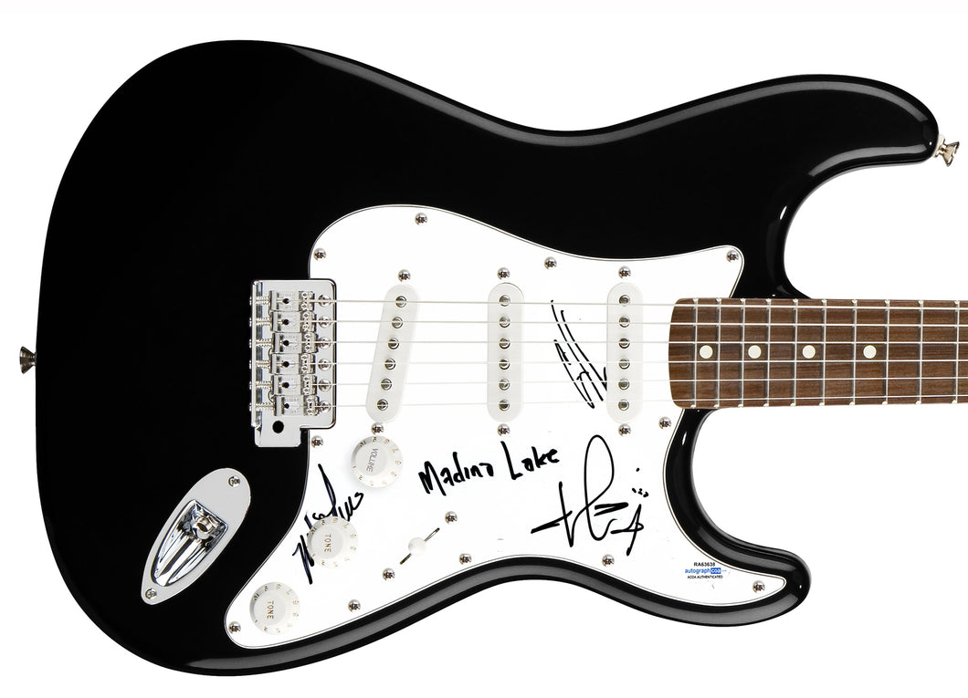 Madina Lake Autographed Signed Guitar