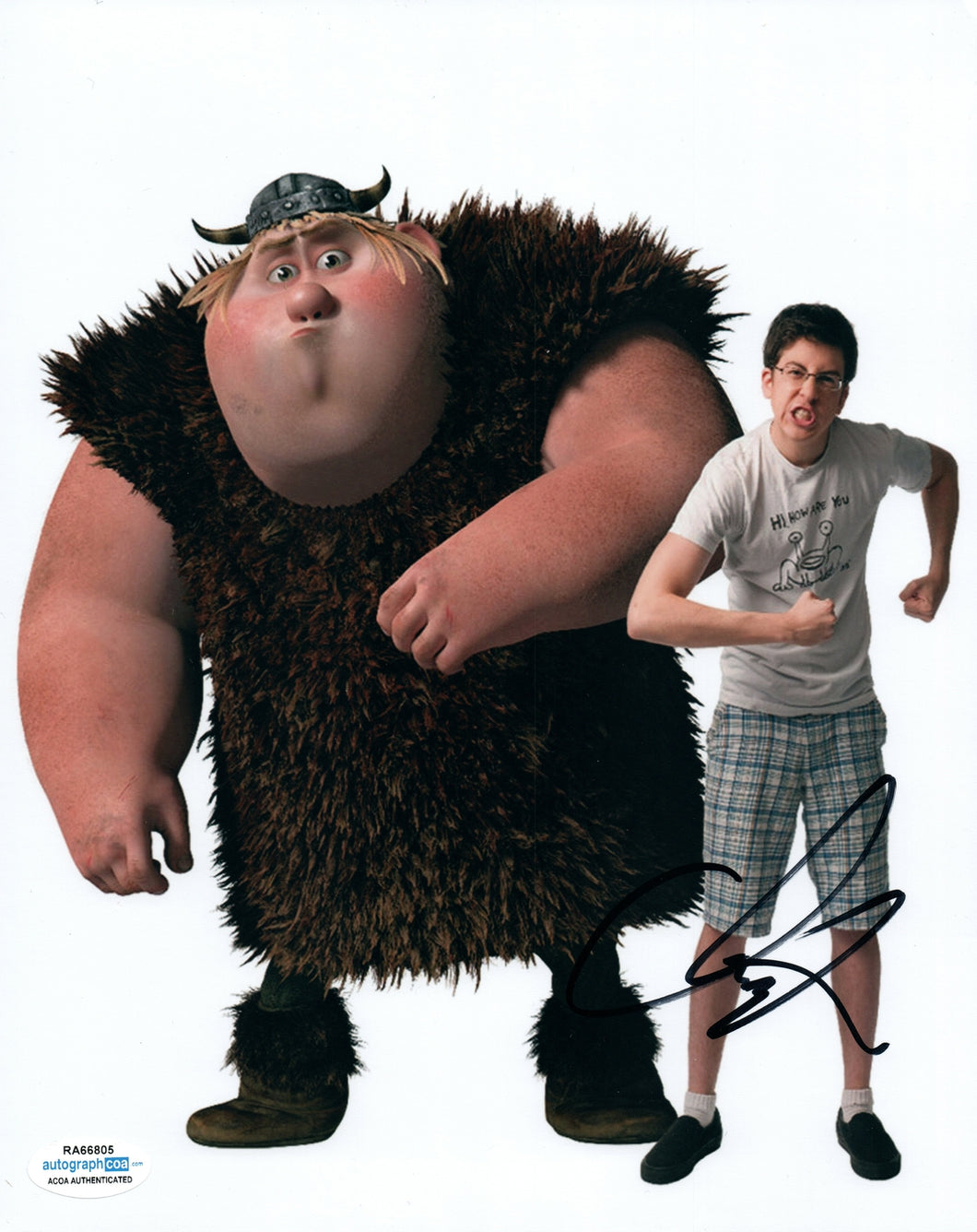 How To Train Your Dragon Christopher Mintz-Plasse Autographed 8x10 Photo