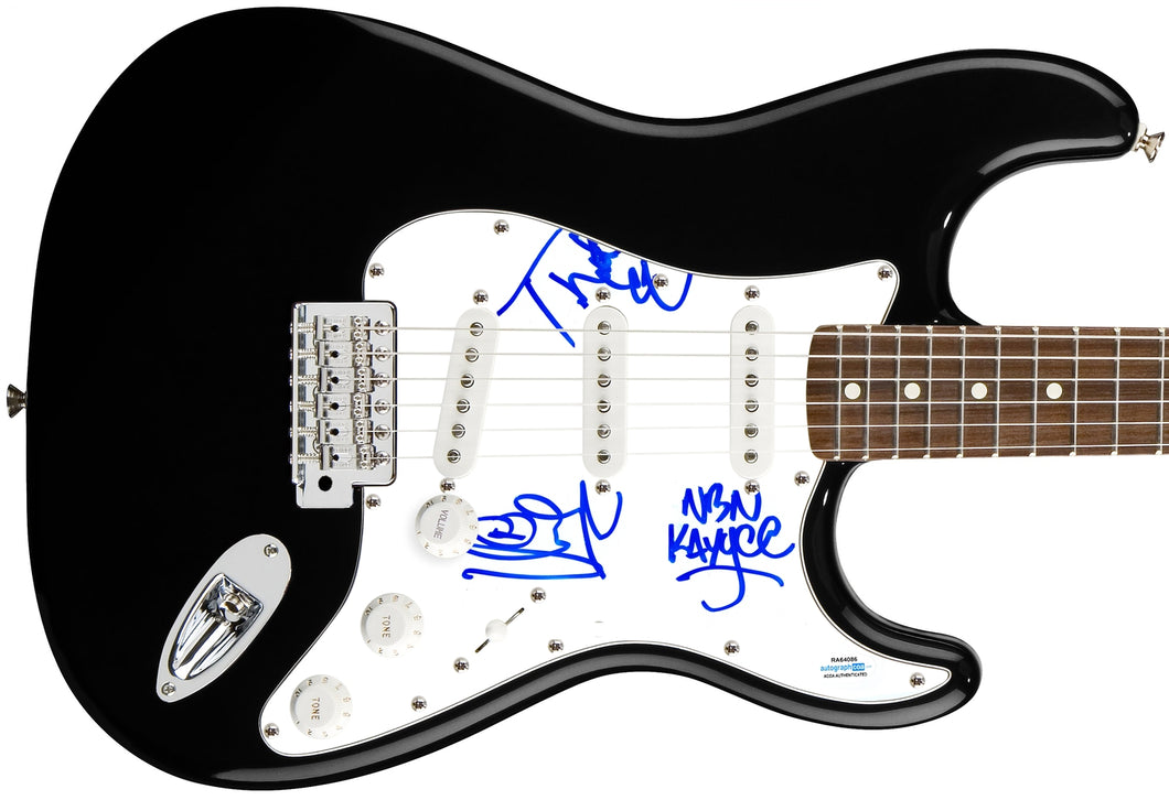 Naughty By Nature Autographed Signed Guitar