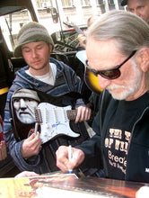 Load image into Gallery viewer, Willie Nelson Autographed 1/1 Amazing Artistic Guitar - Custom Graphics JSA
