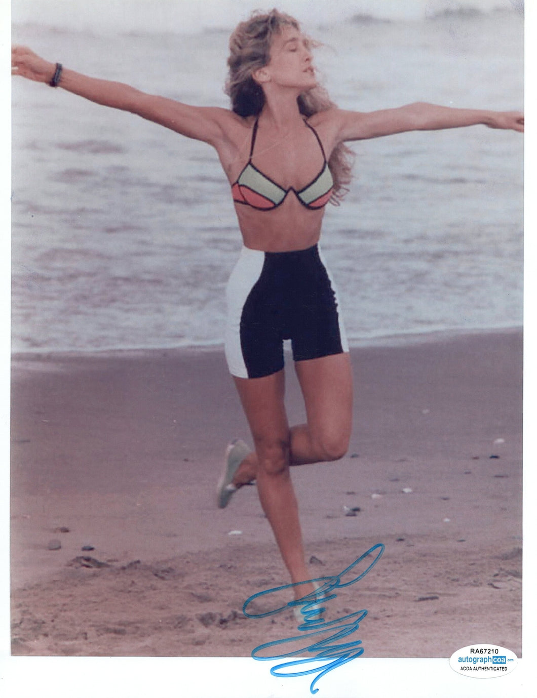 Sarah Jessica Parker Autographed Signed 8x10 Photo Vintage Beach