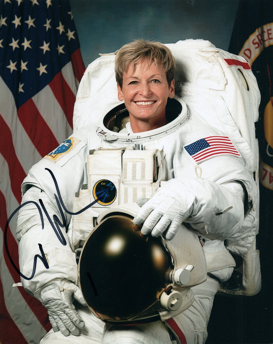 Peggy Whitson Signed 8x10 Astronaut Photo