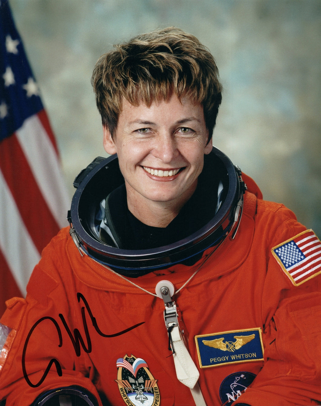 Peggy Whitson Astronaut Autographed 8x10 Photo