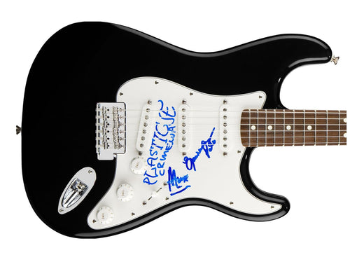 Plastic Crimewave Autographed Signed Guitar