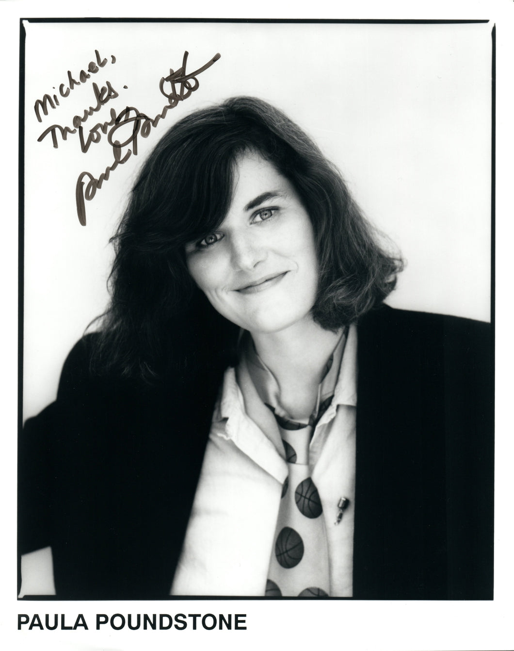 Paula Poundstone Autographed Signed 8x10 Photo Stand Up Comedy Comedian