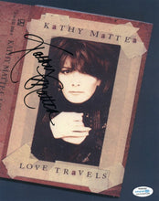 Load image into Gallery viewer, Kathy Mattea Autographed Signed 8x10 Love Travels Photo
