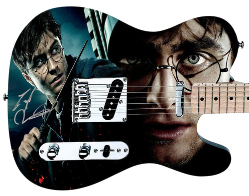 Harry Potter Daniel Radcliffe Signed Graphics Photo Guitar