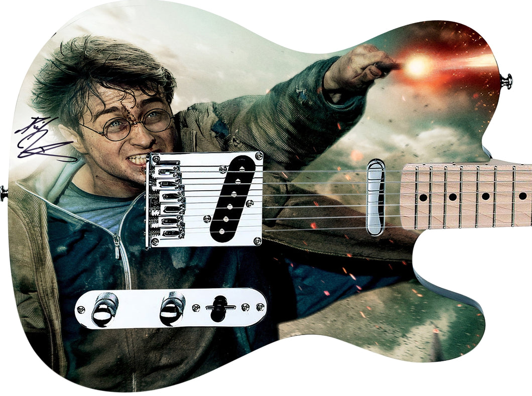 Daniel Radcliffe Harry Potter Autographed  Graphics Photo Guitar