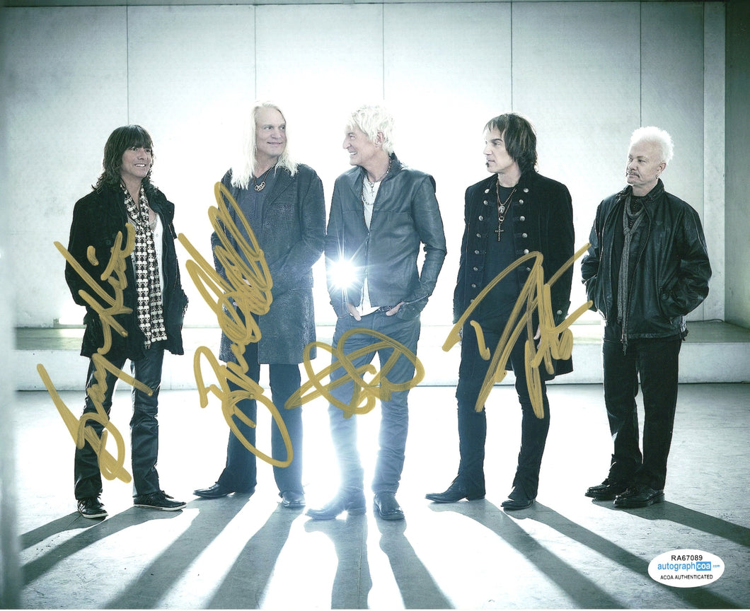 REO Speedwagon Autographed Signed Band Photo