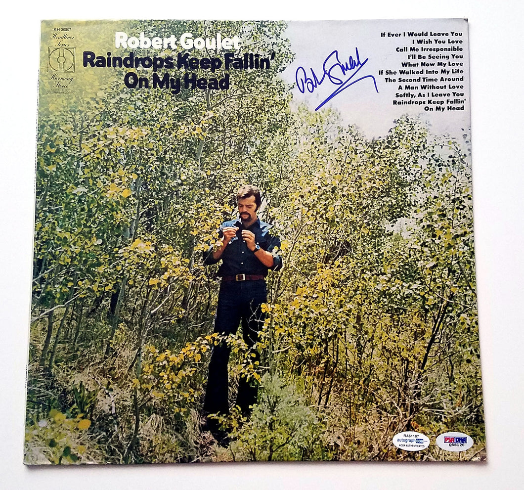 Robert Goulet Autographed Signed Album LP