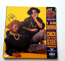 Load image into Gallery viewer, Salt-N-Pepa X2 Autographed I Am Down Album LP Cover
