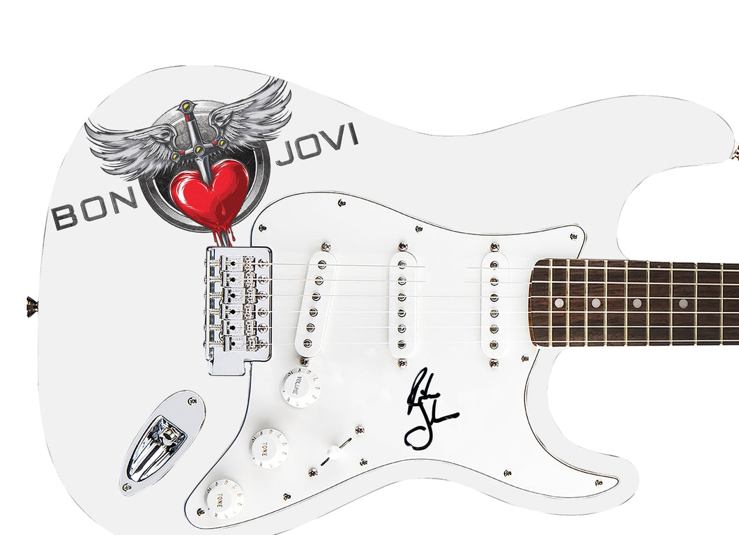 Richie Sambora Bon Jovi Autographed Signed 1/1 Custom Graphics Guitar