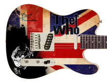 Load image into Gallery viewer, The Who Pete Townshend Signed British Flag  Graphics Guitar ACOA
