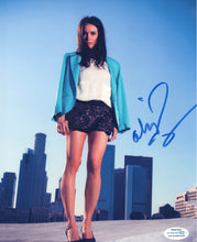 Load image into Gallery viewer, Abigail Spencer Autographed Signed 8x10 Rooftop City Scape Legs Photo
