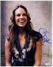 Load image into Gallery viewer, Hilary Swank Autographed Signed 11x14 Photo Laughing Portrait Smiling
