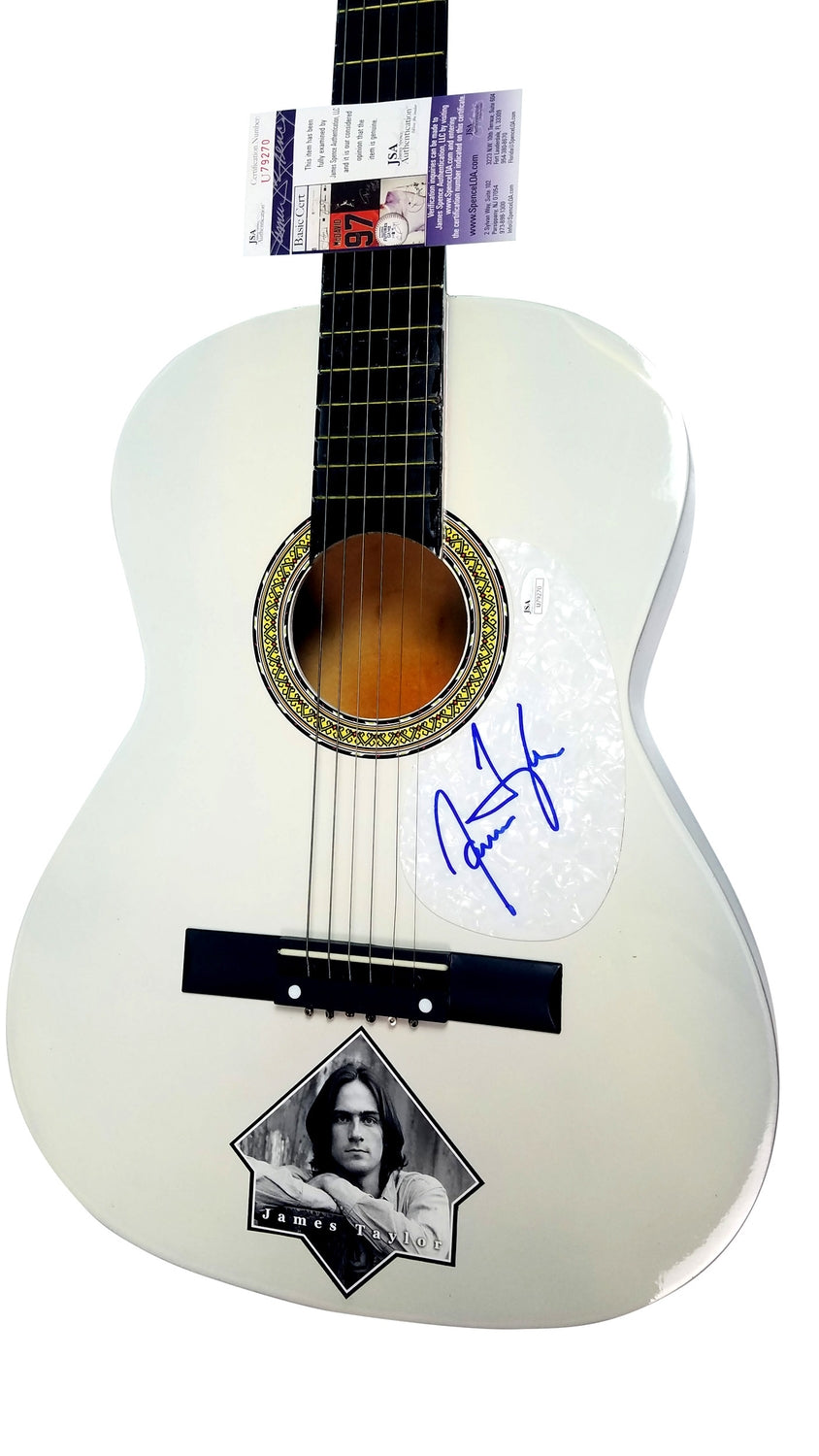 James Taylor Autographed Signed Acoustic Guitar