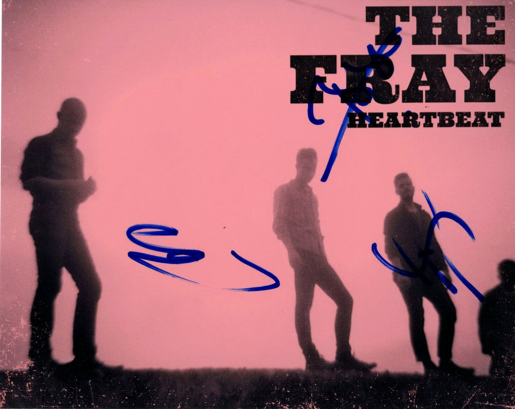 The Fray Heartbeat Autographed Signed 8x10 photo