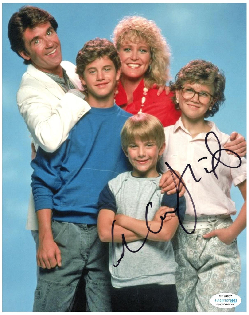 Alan Thicke Autographed Signed 8x10 Growing Pains Family Photo