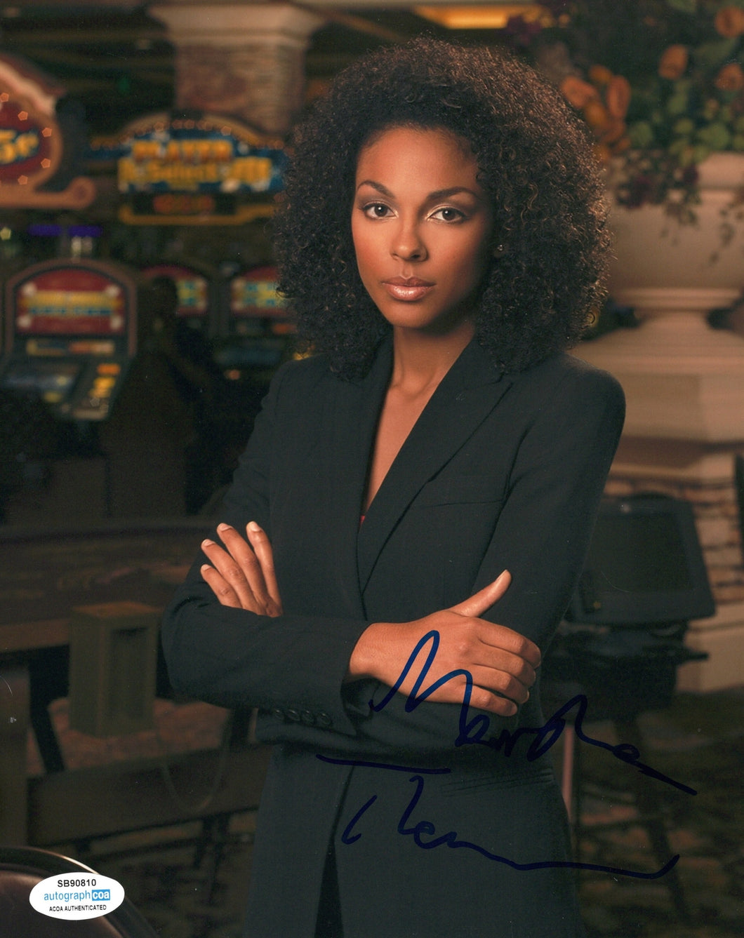 Marsha Thomason Autographed Signed 8x10 Black Suit Photo