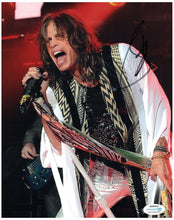 Load image into Gallery viewer, Steven Tyler Autographed Signed 8x10 Live on Stage Silver Pants Photo
