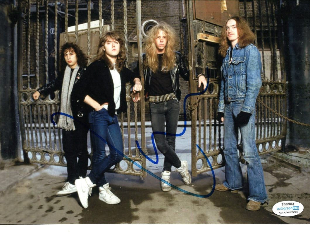 Lars Ulrich Autographed Signed 8x10 Metallica Photo