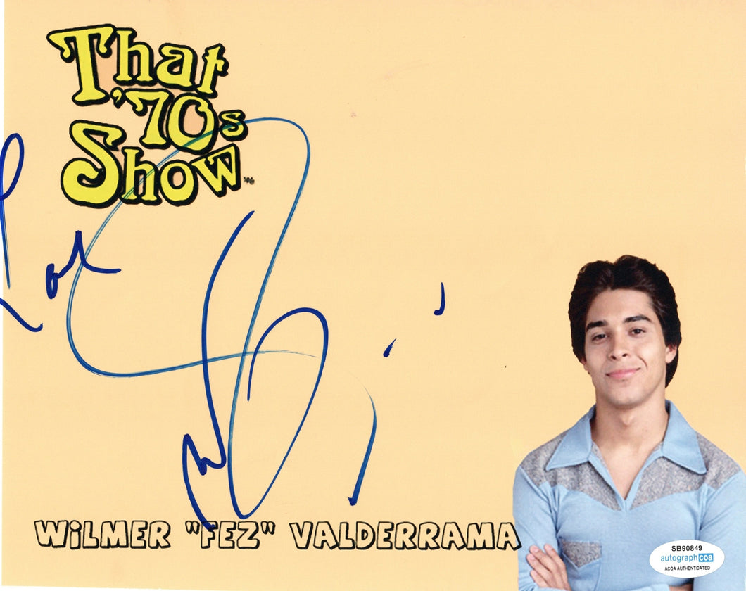 Wilmer Valderrama Autographed Signed 8x10 That '70's Show Fez Photo