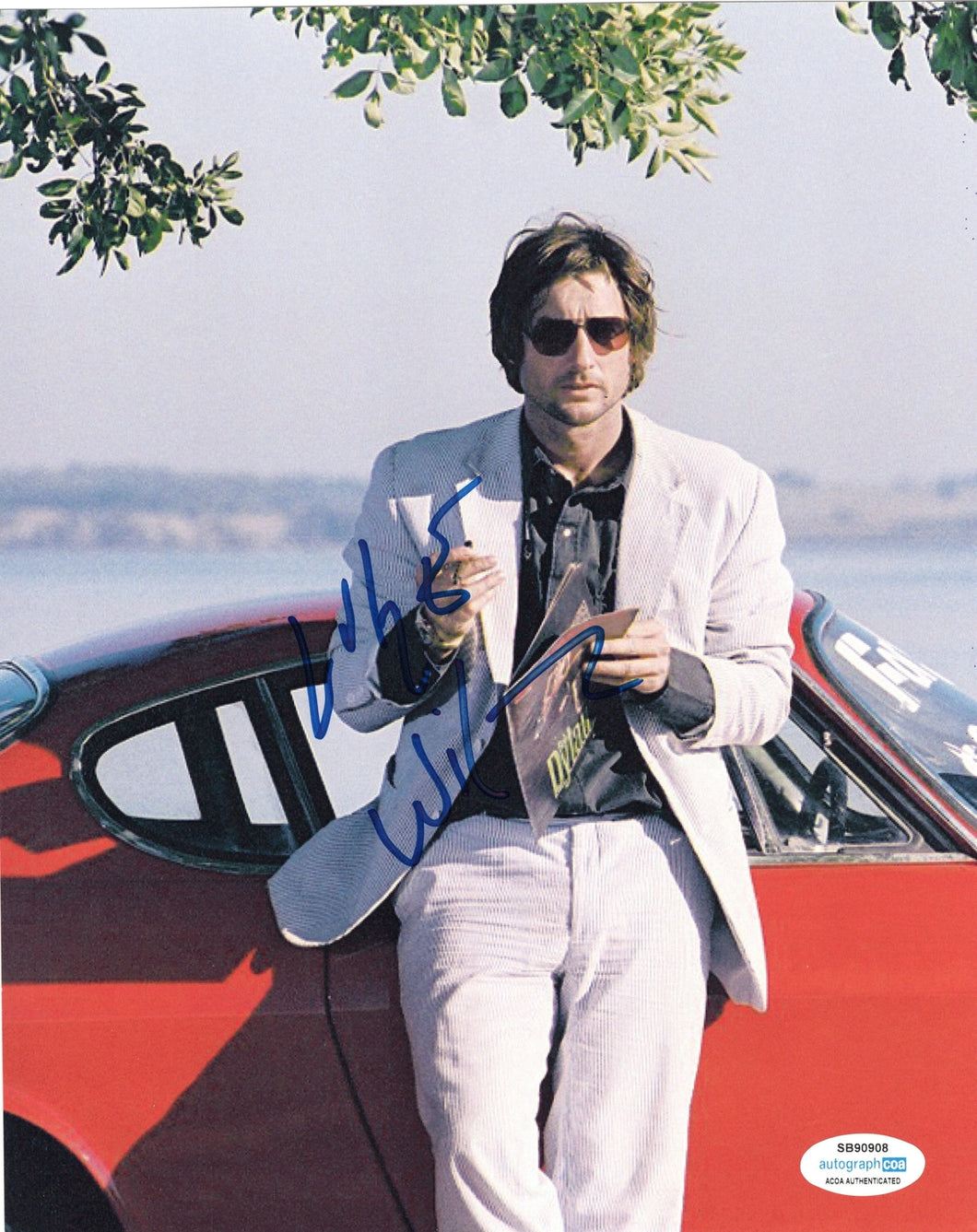 Luke Wilson Autographed Signed 8x10 Red Car Photo