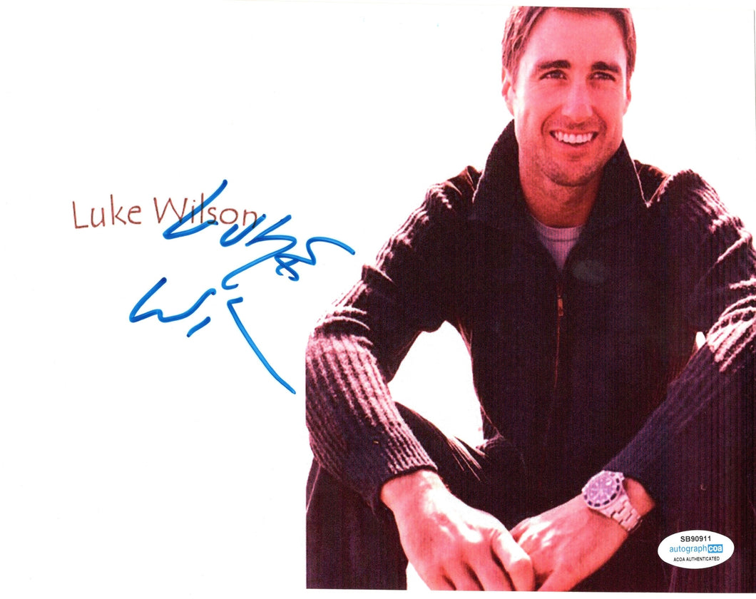Luke Wilson Autographed Signed 8x10 Nice Watch Photo Old School