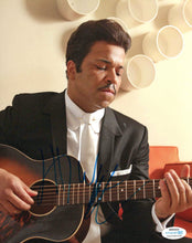 Load image into Gallery viewer, Jeffrey Wright Autographed Signed 8x10 Playing Acoustic Guitar Photo
